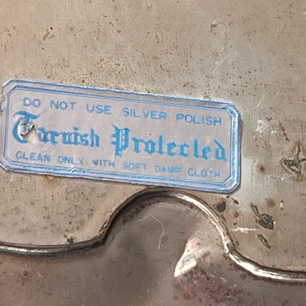 Silverplate Salver by Corbell & Co round tray
